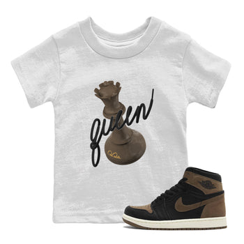Air Jordan 1 Palomino shirt to match jordans 3D Queen sneaker tees AJ1 High Palomino SNRT Sneaker Release Tees Baby Toddler White 1 T-Shirt