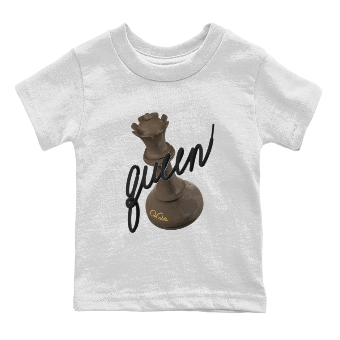 Air Jordan 1 Palomino shirt to match jordans 3D Queen sneaker tees AJ1 High Palomino SNRT Sneaker Release Tees Baby Toddler White 2 T-Shirt