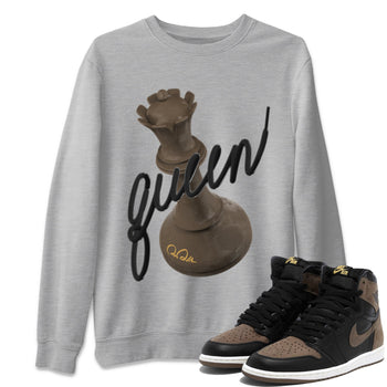 Air Jordan 1 Palomino shirt to match jordans 3D Queen sneaker tees AJ1 High Palomino SNRT Sneaker Release Tees Unisex Heather Grey 1 T-Shirt