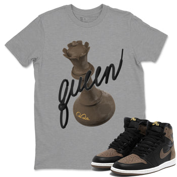 Air Jordan 1 Palomino shirt to match jordans 3D Queen sneaker tees AJ1 High Palomino SNRT Sneaker Release Tees Unisex Heather Grey 1 T-Shirt