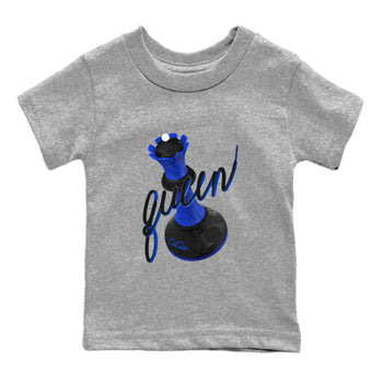 Air Jordan 1 Royal Reimagined shirt to match jordans 3D Queen sneaker tees AJ1 OG HIGH Royal Reimagined SNRT Sneaker Release Tees Baby Toddler Heather Grey 2 T-Shirt