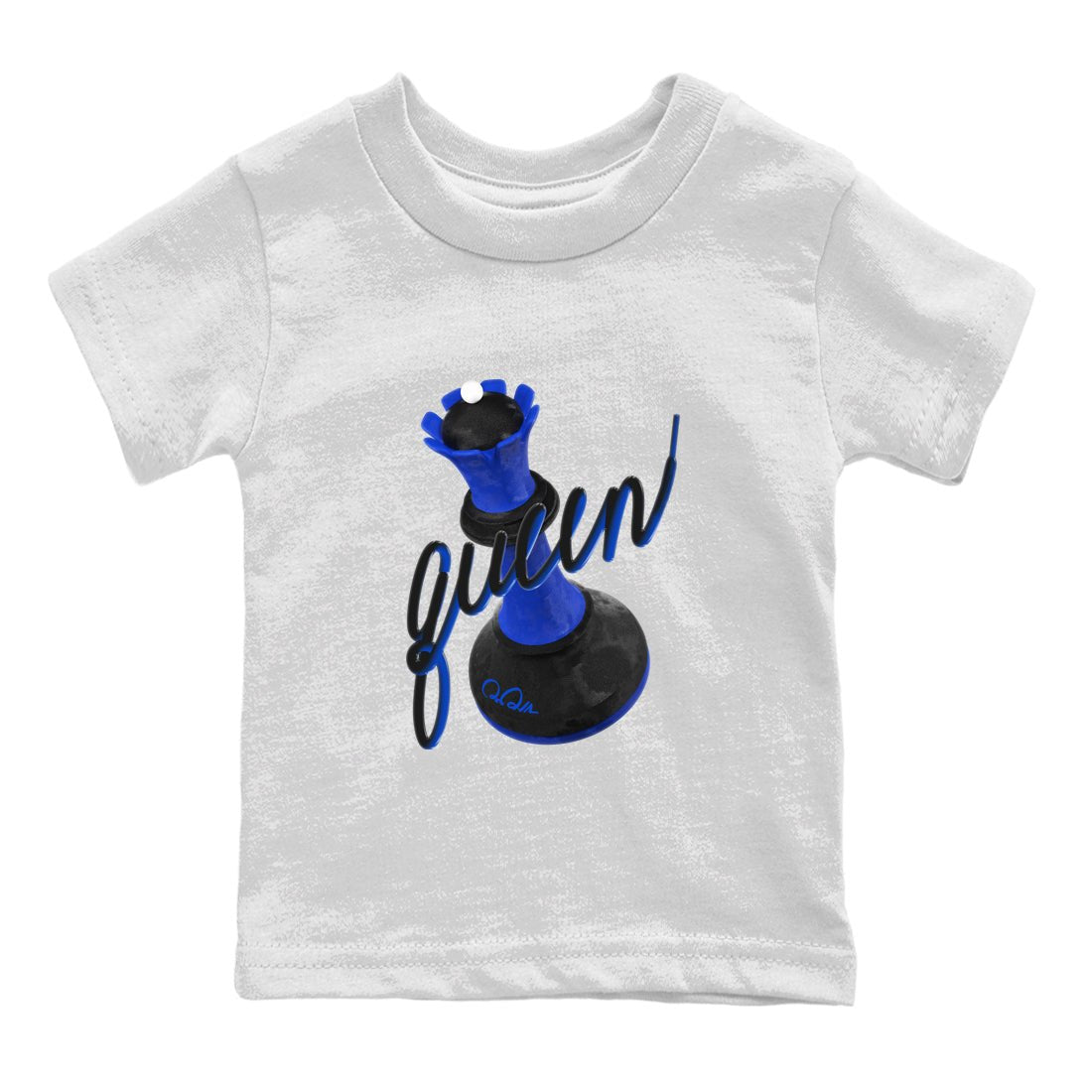 Air Jordan 1 Royal Reimagined shirt to match jordans 3D Queen sneaker tees AJ1 OG HIGH Royal Reimagined SNRT Sneaker Release Tees Baby Toddler White 2 T-Shirt