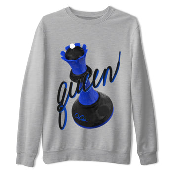 Air Jordan 1 Royal Reimagined shirt to match jordans 3D Queen sneaker tees AJ1 OG HIGH Royal Reimagined SNRT Sneaker Release Tees Unisex Heather Grey 2 T-Shirt