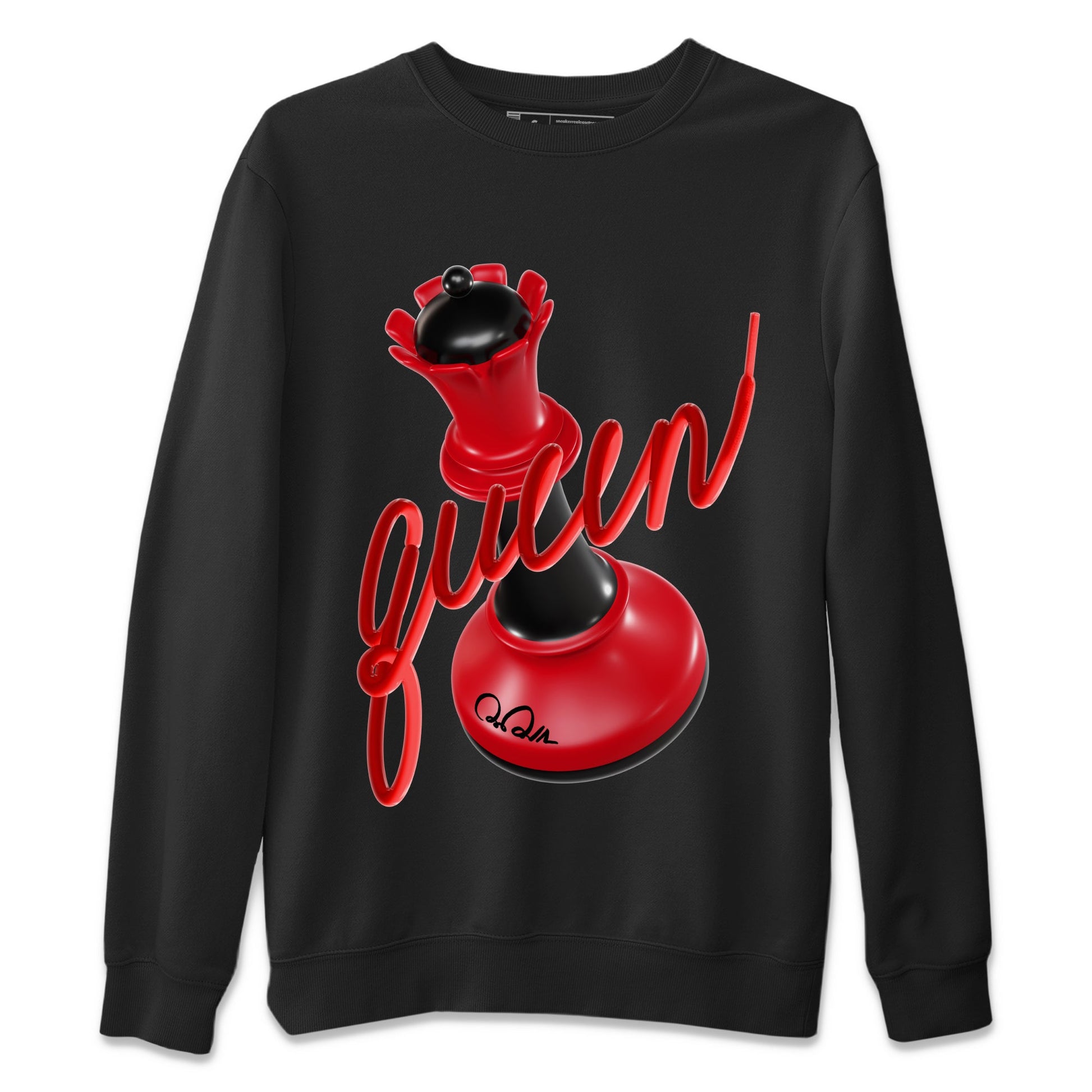 Air Jordan 1 Satin Bred Sneaker Match Tees 3D Queen Sneaker Tees AJ1 Satin Bred Sneaker Release Tees Unisex Shirts Black 2