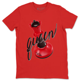 Air Jordan 1 Satin Bred Sneaker Match Tees 3D Queen Sneaker Tees AJ1 Satin Bred Sneaker Release Tees Unisex Shirts Red 2