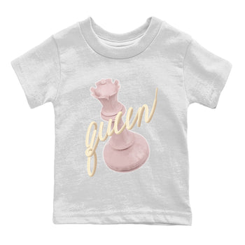 AJ1 Retro High OG Washed Pink Sneaker Match Tees 3D Queen Sneaker Tees AJ1 Retro High OG Washed Pink Sneaker Release Tees Kids Shirts White 2