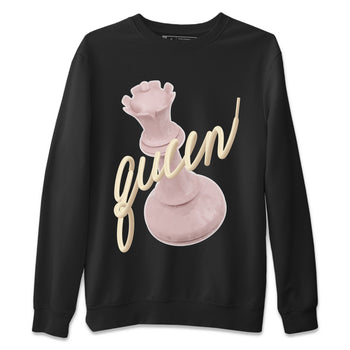 AJ1 Retro High OG Washed Pink Sneaker Match Tees 3D Queen Sneaker Tees AJ1 Retro High OG Washed Pink Sneaker Release Tees Unisex Shirts Black 2