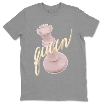 AJ1 Retro High OG Washed Pink Sneaker Match Tees 3D Queen Sneaker Tees AJ1 Retro High OG Washed Pink Sneaker Release Tees Unisex Shirts Heather Grey 2