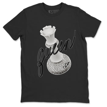 Air Jordan 1 White Cement Sneaker Match Tees 3D Queen Sneaker Tees Air Jordan 1 White Cement Sneaker Release Tees Unisex Shirts Black 2