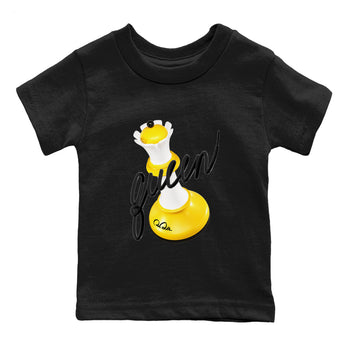 1s Yellow Ochre shirt to match jordans 3D Queen sneaker tees Air Jordan 1 Yellow Ochre SNRT sneaker release tees baby toddler Black 2 cotton Shirt