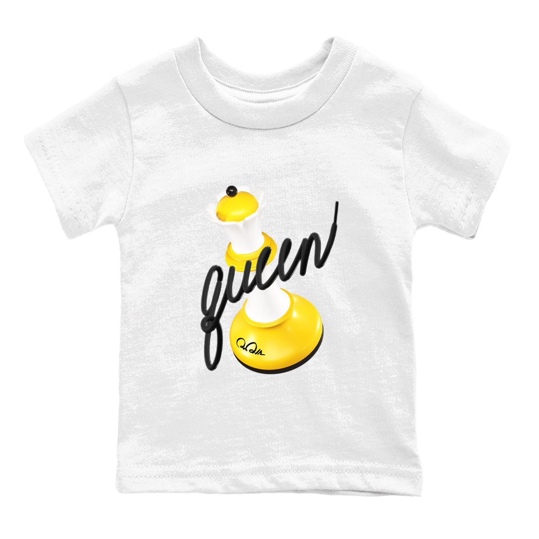 1s Yellow Ochre shirt to match jordans 3D Queen sneaker tees Air Jordan 1 Yellow Ochre SNRT sneaker release tees baby toddler White 2 cotton Shirt