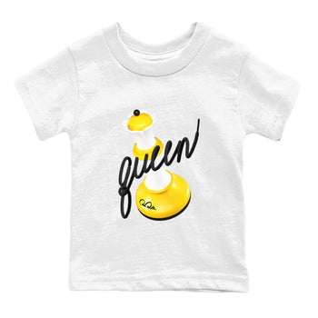 1s Yellow Ochre shirt to match jordans 3D Queen sneaker tees Air Jordan 1 Yellow Ochre SNRT sneaker release tees baby toddler White 2 cotton Shirt