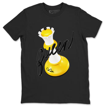 1s Yellow Ochre shirt to match jordans 3D Queen sneaker tees Air Jordan 1 Yellow Ochre SNRT Sneaker Release Tees unisex cotton Black 2 crew neck shirt
