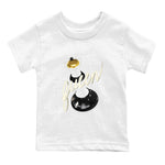 11s Gratitude shirt to match jordans 3D Queen sneaker tees Air Jordan 11 Gratitude SNRT Sneaker Release Tees Baby Toddler White 2 T-Shirt