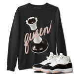 Air Jordan 11 Neapolitan shirt to match jordans 3D Queen sneaker tees AJ11 Neapolitan SNRT Sneaker Release Tees Unisex Black 1 T-Shirt