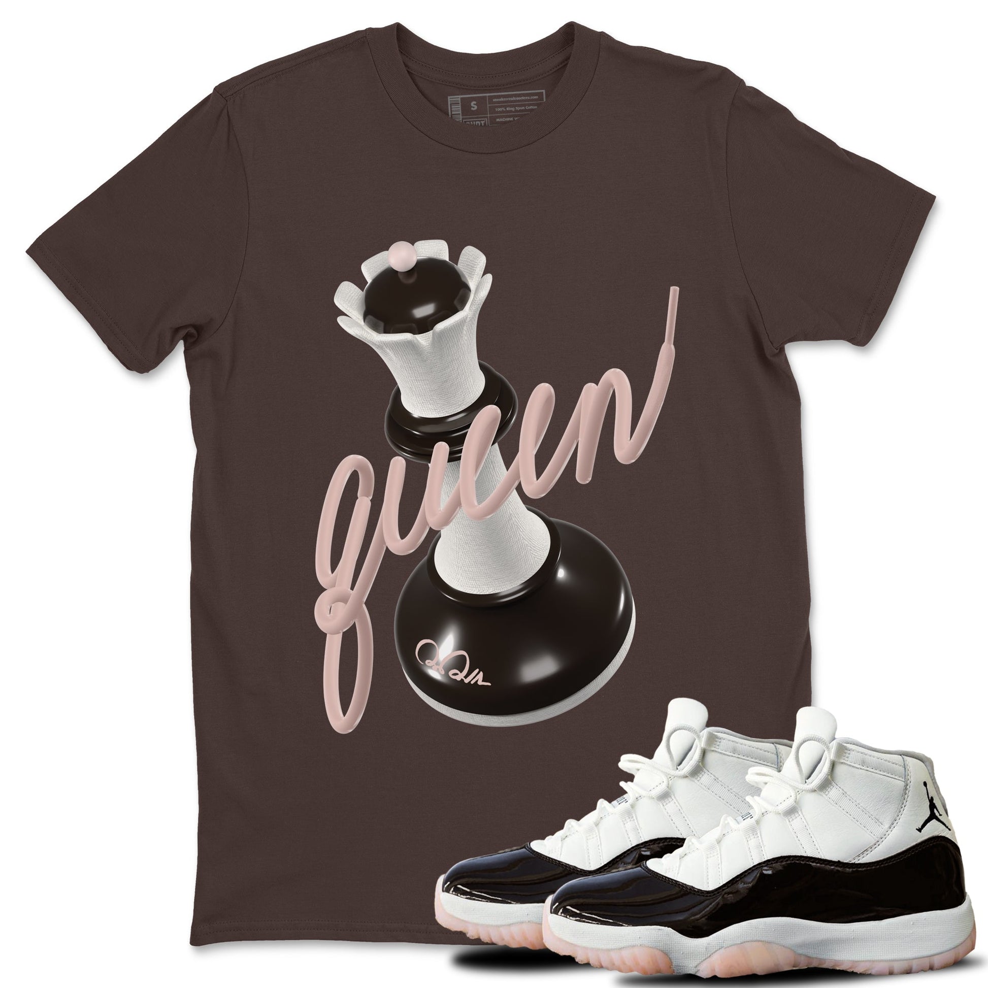 Air Jordan 11 Neapolitan shirt to match jordans 3D Queen sneaker tees AJ11 Neapolitan SNRT Sneaker Release Tees Unisex Dark Chocolate 1 T-Shirt