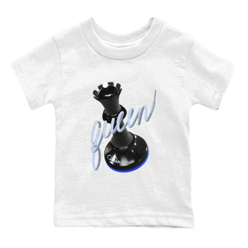 Air Jordan 11 Space shirt to match jordans 3D Queen sneaker tees AJ11 Black and Varsity Royal SNRT sneaker release tees baby toddler White 2 cotton Shirt