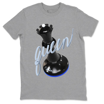 Air Jordan 11 Space shirt to match jordans 3D Queen sneaker tees AJ11 Black and Varsity Royal SNRT Sneaker Release Tees unisex cotton Heather Grey 2 crew neck shirt