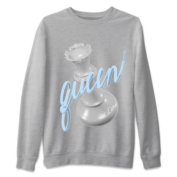 Air Jordan 11 White Cement Sneaker Match Tees 3D Queen Sneaker Tees Air Jordan 11 Cement Grey Sneaker Release Tees Unisex Shirts Heather Grey 2