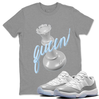 Air Jordan 11 White Cement 3D Queen Crew Neck Sneaker Tees Air Jordan 11 Cement Grey Sneaker T-Shirts Size Chart