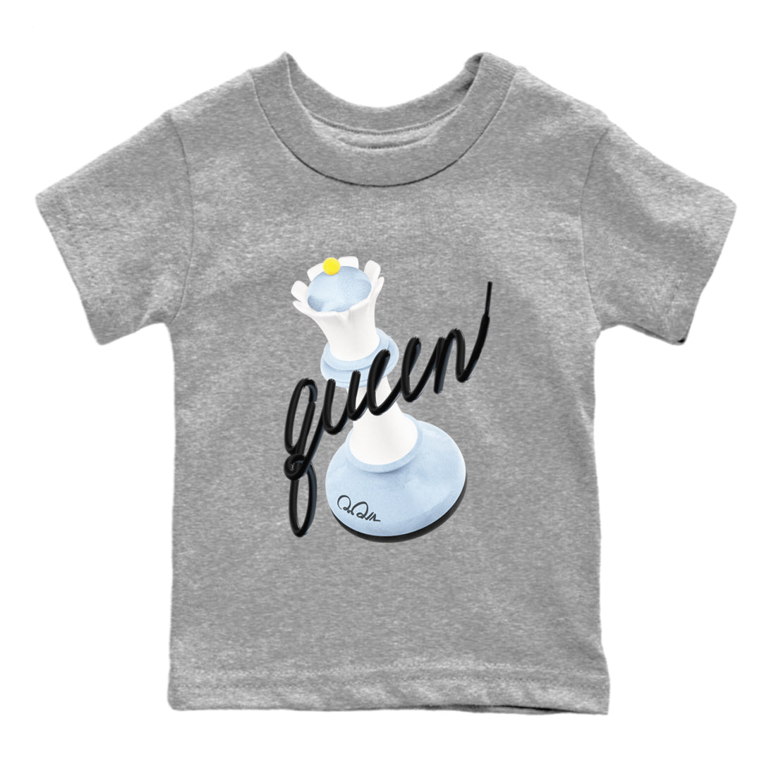 Air Jordan 13 Blue Grey shirt to match jordans 3D Queen sneaker tees AJ13 Blue Grey SNRT sneaker release tees baby toddler Heather Grey 2 cotton Shirt