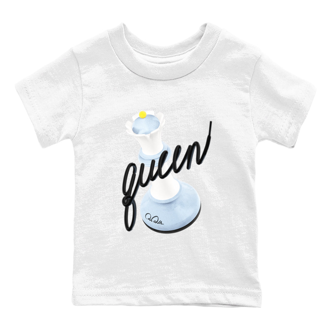 Air Jordan 13 Blue Grey shirt to match jordans 3D Queen sneaker tees AJ13 Blue Grey SNRT sneaker release tees baby toddler White 2 cotton Shirt
