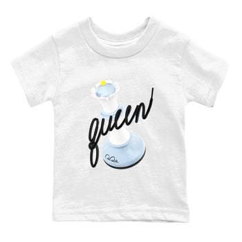 Air Jordan 13 Blue Grey shirt to match jordans 3D Queen sneaker tees AJ13 Blue Grey SNRT sneaker release tees baby toddler White 2 cotton Shirt