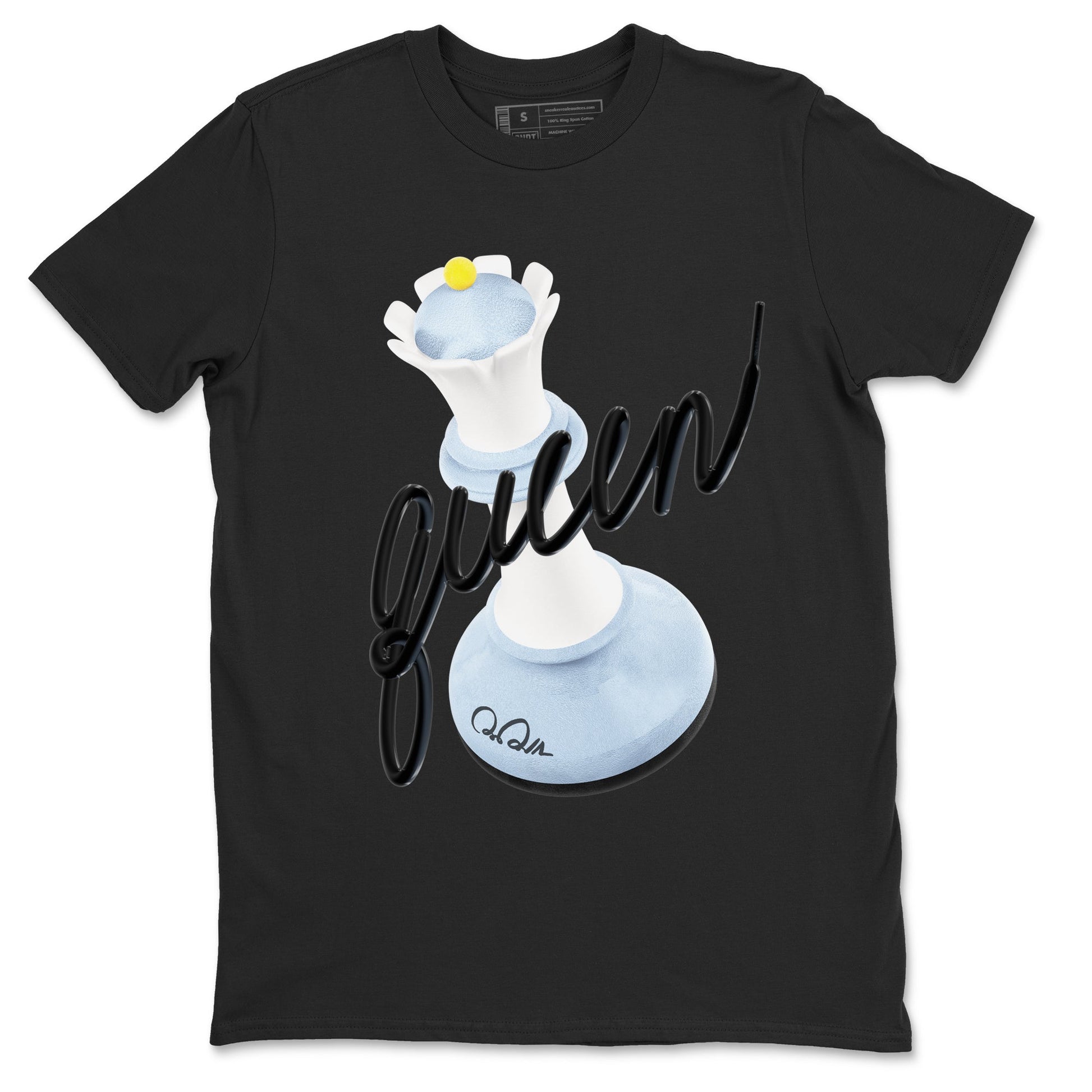 Air Jordan 13 Blue Grey shirt to match jordans 3D Queen sneaker tees AJ13 Blue Grey SNRT Sneaker Release Tees unisex cotton Black 2 crew neck shirt