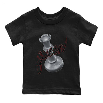 Air Jordan 14 Metallic Silver 3D Queen Baby and Kids Sneaker Tees AJ14 Metallic Silver Kids Sneaker Tees Washing and Care Tip