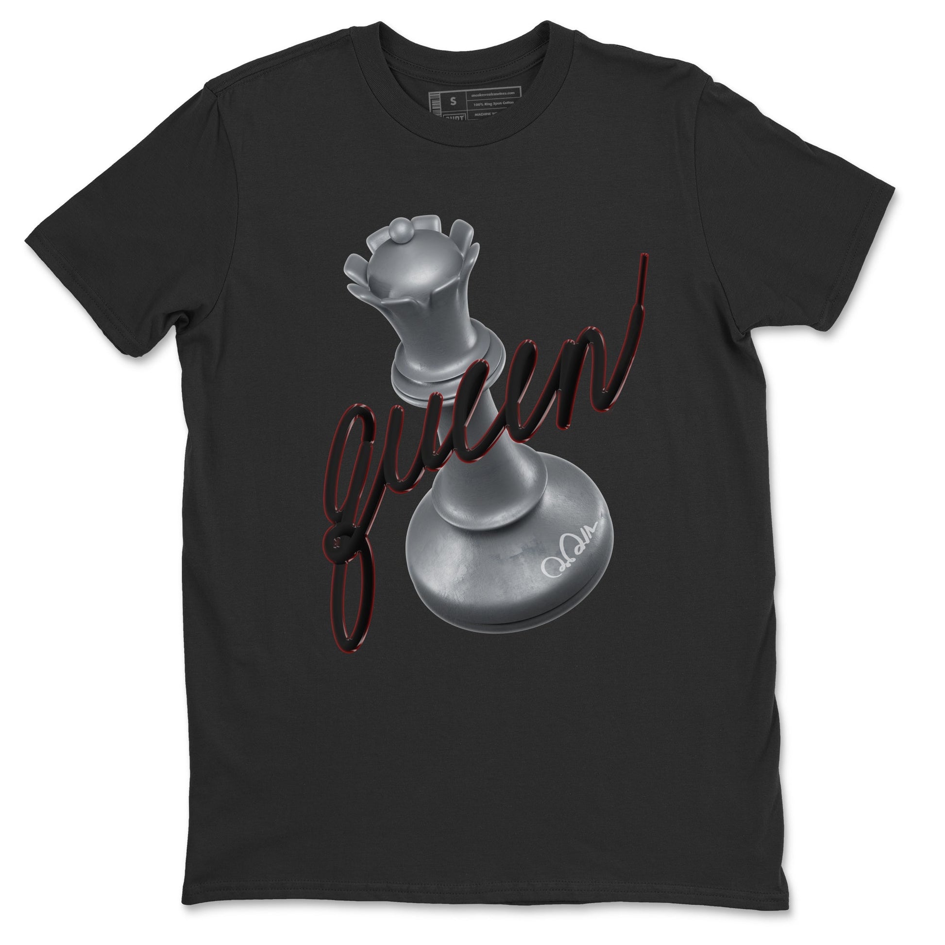 Air Jordan 14 Metallic Silver Sneaker Match Tees 3D Queen Sneaker Tees AJ14 Metallic Silver Sneaker Release Tees Unisex Shirts Black 2