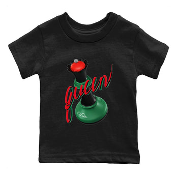 2s Christmas X-mas gift shirt to match jordans 3D Queen sneaker tees Air Jordan 2 Christmas SNRT Sneaker Release Tees Baby Toddler Black 2 T-Shirt