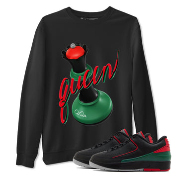2s Christmas X-mas gift shirt to match jordans 3D Queen sneaker tees Air Jordan 2 Christmas SNRT Sneaker Release Tees Unisex Black 1 T-Shirt