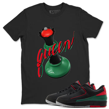 2s Christmas X-mas gift shirt to match jordans 3D Queen sneaker tees Air Jordan 2 Christmas SNRT Sneaker Release Tees Unisex Black 1 T-Shirt