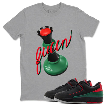 2s Christmas X-mas gift shirt to match jordans 3D Queen sneaker tees Air Jordan 2 Christmas SNRT Sneaker Release Tees Unisex Heather Grey 1 T-Shirt