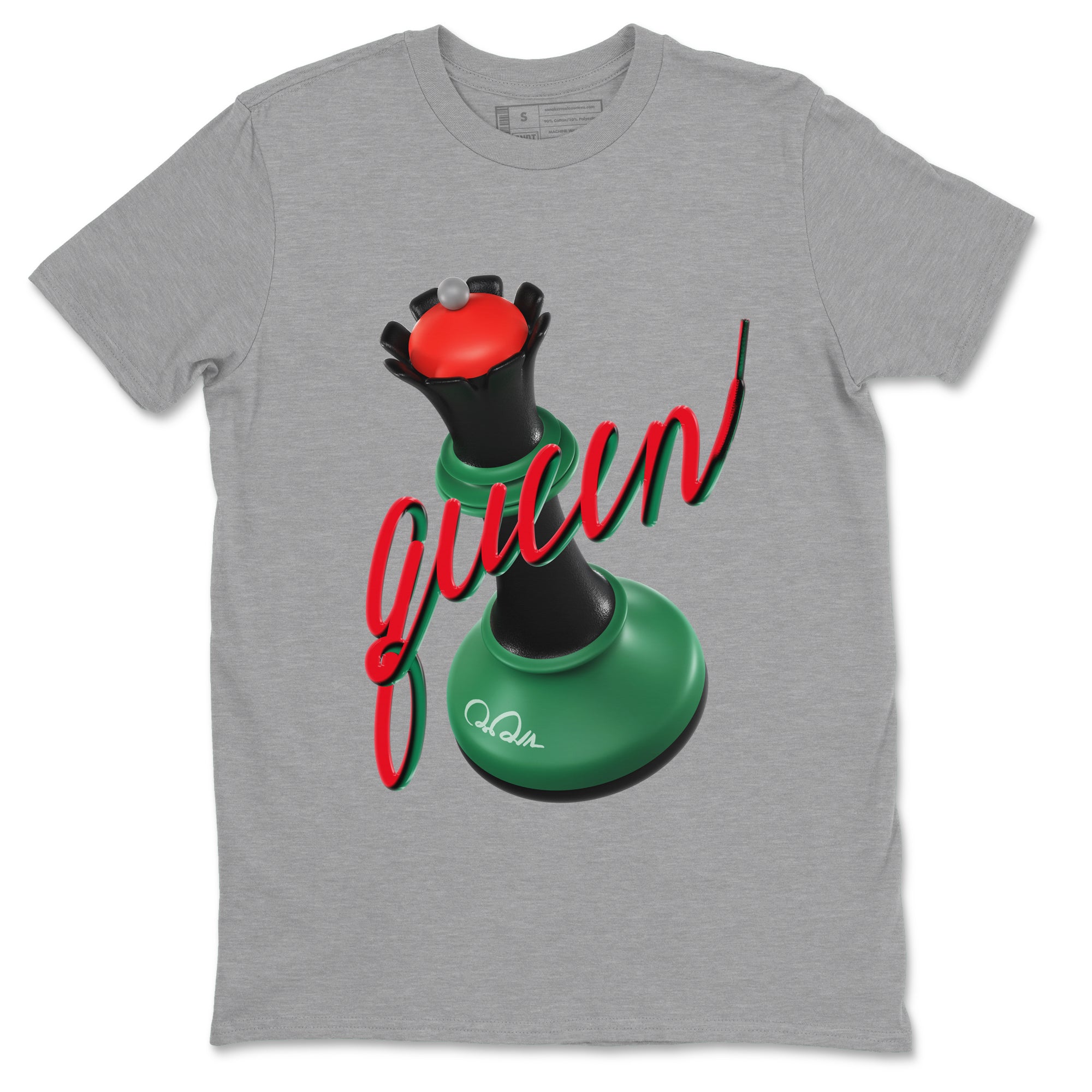 2s Christmas X-mas gift shirt to match jordans 3D Queen sneaker tees Air Jordan 2 Christmas SNRT Sneaker Release Tees Unisex Heather Grey 2 T-Shirt