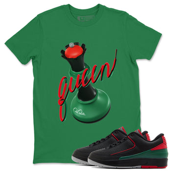 2s Christmas X-mas gift shirt to match jordans 3D Queen sneaker tees Air Jordan 2 Christmas SNRT Sneaker Release Tees Unisex Kelly Green 1 T-Shirt
