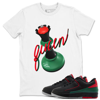 2s Christmas X-mas gift shirt to match jordans 3D Queen sneaker tees Air Jordan 2 Christmas SNRT Sneaker Release Tees Unisex White 1 T-Shirt