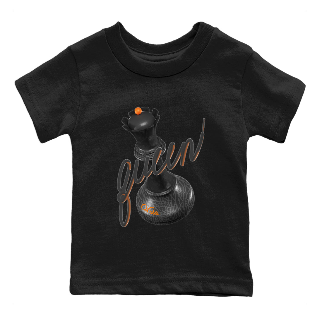 Air Jordan 3 Fear shirt to match jordans 3D Queen sneaker tees AJ3 Fear SNRT Sneaker Release Tees Baby Toddler Black 2 T-Shirt