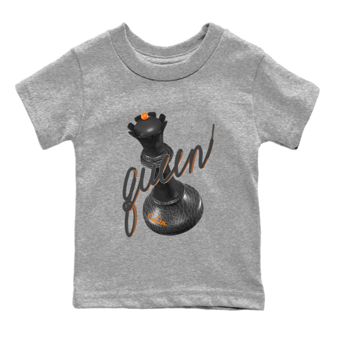 Air Jordan 3 Fear shirt to match jordans 3D Queen sneaker tees AJ3 Fear SNRT Sneaker Release Tees Baby Toddler Heather Grey 2 T-Shirt