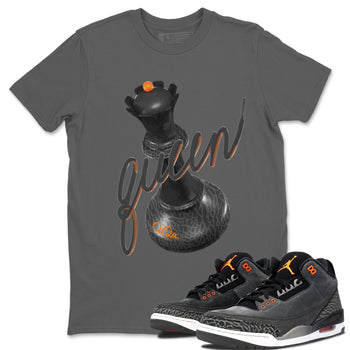 Air Jordan 3 Fear shirt to match jordans 3D Queen sneaker tees AJ3 Fear SNRT Sneaker Release Tees Unisex Cool Grey 1 T-Shirt