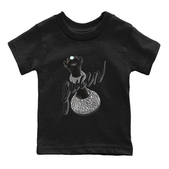 3s Green Glow shirt to match jordans 3D Queen sneaker tees Air Jordan 3 Green Glow SNRT sneaker release tees baby toddler Black 2 cotton Shirt