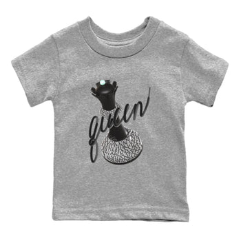 3s Green Glow shirt to match jordans 3D Queen sneaker tees Air Jordan 3 Green Glow SNRT sneaker release tees baby toddler Heather Grey 2 cotton Shirt