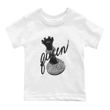 3s Green Glow shirt to match jordans 3D Queen sneaker tees Air Jordan 3 Green Glow SNRT sneaker release tees baby toddler White 2 cotton Shirt