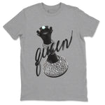 3s Green Glow shirt to match jordans 3D Queen sneaker tees Air Jordan 3 Green Glow SNRT Sneaker Release Tees unisex cotton Heather Grey 2 crew neck shirt