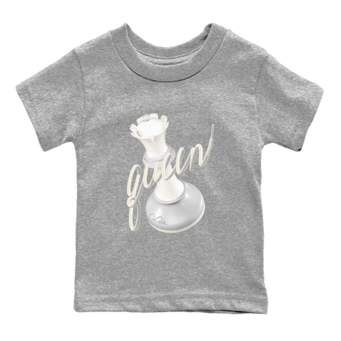 3s Ivory shirt to match jordans 3D Queen sneaker tees Air Jordan 3 Ivory SNRT sneaker release tees baby toddler Heather Grey 2 cotton Shirt