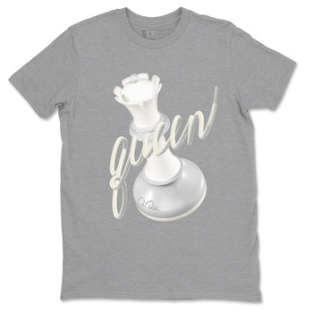 3s Ivory shirt to match jordans 3D Queen sneaker tees Air Jordan 3 Ivory SNRT Sneaker Release Tees unisex cotton Heather Grey 2 crew neck shirt