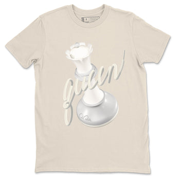 3s Ivory shirt to match jordans 3D Queen sneaker tees Air Jordan 3 Ivory SNRT Sneaker Release Tees unisex cotton Natural 2 crew neck shirt