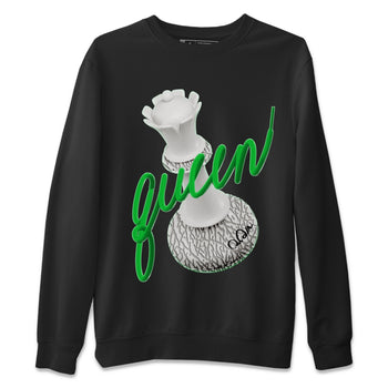 Air Jordan 3 Lucky Green Sneaker Match Tees 3D Queen Sneaker Tees AJ3 Lucky Green Sneaker Release Tees Unisex Shirts Black 2