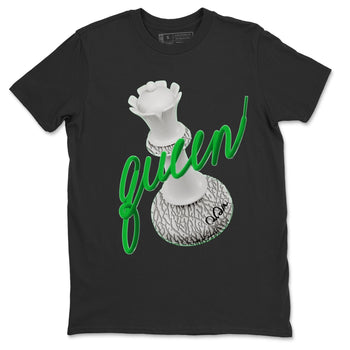 Air Jordan 3 Lucky Green Sneaker Match Tees 3D Queen Sneaker Tees AJ3 Lucky Green Sneaker Release Tees Unisex Shirts Black 2
