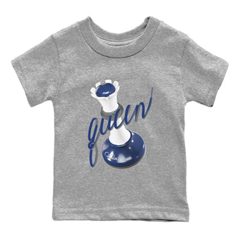 3s Midnight Navy shirt to match jordans 3D Queen sneaker tees AJ3 Midnight Navy SNRT sneaker release tees baby toddler Heather Grey 2 cotton Shirt